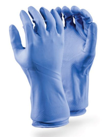 BLUE HOUSEHOLD SOLID RUBBER GLOVES - 10142/B